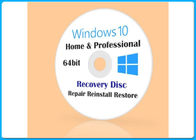 Win 10 Pro 32/64BIT DVD Microsoft Windows Softwares Customizable FQC COA X20