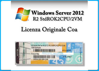 Microsoft Windows Server standard 2012 R2 x 64-bit OEM 2 CPU 2 VM /5 CALS sever2012 datacenter