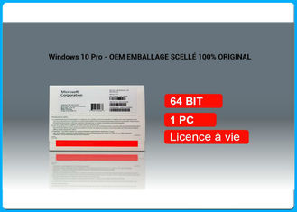 Microsoft Win10 Pro OEM License Operating System - French DVD 1 User 100% Activation Online