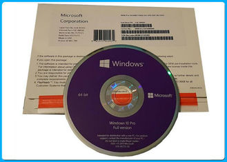 64 Bit DVD OS + COA 1 License Microsoft Windows 10 Pro Software English French Korea italian