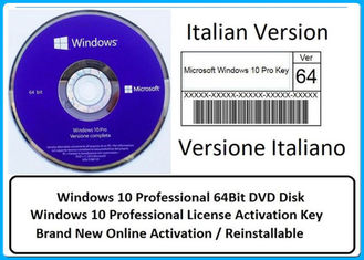 Multi language Microsoft Windows 10 Pro Software OEM COA License Sticker