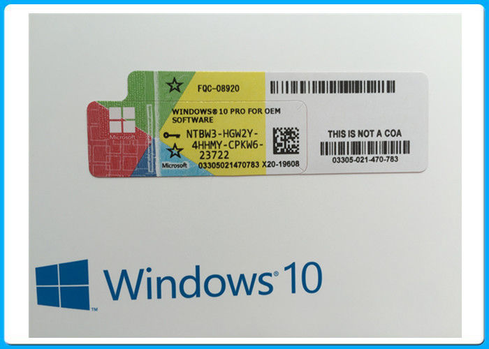 OEM French Language Microsoft Windows 10 Pro Software online activation with COA sticker