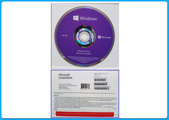 Customized Microsoft Windows 10 Pro Software , Italian Version personal computer hardware