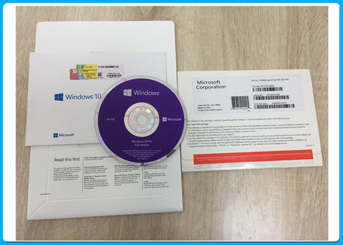 Professional Microsoft Windows 10 Pro Software Full Version Win10 64 Bit English Oem Pack