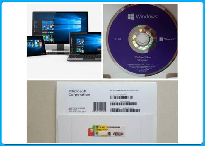 French Language Microsoft Windows 10 Pro Software OEM 64 Bit Software Full Version
