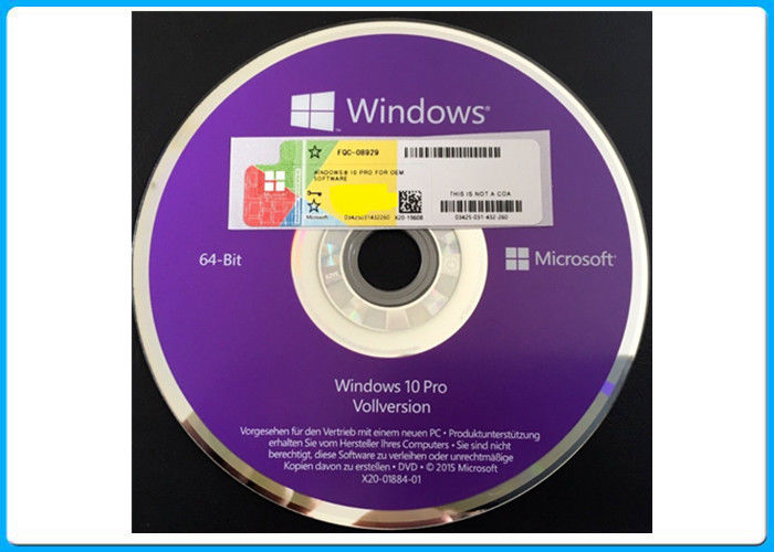 32BIT 64BIT DVDMicrosoft Windows 10 Pro Software Oem Pack Original Key Online Activation