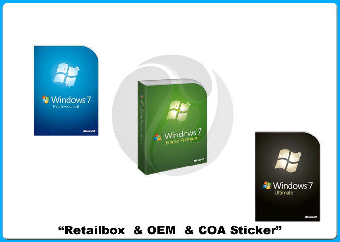 original windows 7 Professional 32bit x 64 bit Retailbox windows 7 software with COA sticker