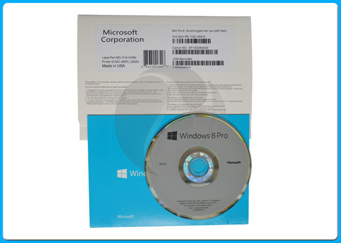English 1 Pack Microsoft windows 8 32 bit operating system Softwares OEM